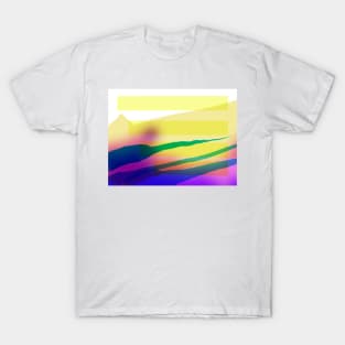 Tropical Abstract Wave Art T-Shirt